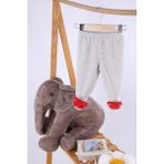 Baby Hola Kadife Oyuncaklı Kız Erkek Bebek Çocuk Pantolon Kırmızı AYI03-1521 - 0 - 3 Ay
