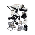 Baby Home 1010 9 In 1 Yeni Doğan Full Set Travel Seyahat Sistem Bebek Arabası 330 Sallanır Ev Tipi Ana Kucağı gri