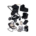 Baby Home 1010 9 In 1 Yeni Doğan Full Set Travel Seyahat Sistem Bebek Arabası 330 Sallanır Ev Tipi Ana Kucağı siyah