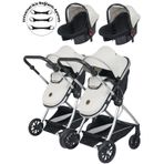Baby Home 1010 Ayrılıp Birleşebilen Travel Sistem Ikiz Bebek Arabası - Gri