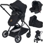 Baby Home 1010 Qool Çift Yönlü 6 In 1 Travel Sistem Bebek Arabası - Black Siyah