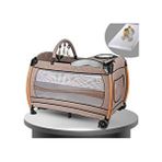 Baby Home 600 Nanny 70X110 Anne Yanı Bebek Beşiği Sepet Oyun Parkı Yatak Beşik - Kahverengi