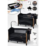 Baby Home 620 Lora-co 70x110 Bebek Oyun Parkı Yatak Anne Yanı Beşik siyah