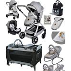 Baby Home 9 In 1 Full Tak?m 990 Travel Sistem Bebek Arabas? 560 Oyun Park? Yatak Be?ik 330 Ev Tipi Ana Kuca?? - Gri