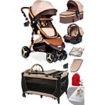 Baby Home 9 in 1 Yeni Ekonomi Paket Baby Home 945 Travel Sistem Bebek Arabası 560 Oyun Parkı Sepet Beşik - Lacivert - Siyah
