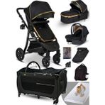 Baby Home 9 in 1 Yeni Ekonomi Paket Baby Home 985 Travel Sistem Bebek Arabası 560 Oyun Parkı Park Yatak Beşik - Füme