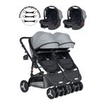 Baby Home 945 Ayrılıp Birleşebilen Travel Sistem İkiz Bebek Arabası
