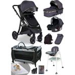 Baby Home Ekonomi Paket 10 In 1 Baby Home 985 Travel Sistem Bebek Arabası 560 Oyun Parkı Yatak Beşik 1450 Mama Sandalyesi - Gri