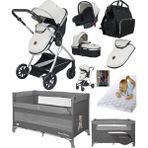 Baby Home Full Ekonomi Paket 9 In 1 Set 1010 Travel Sistem Bebek Arabası Ve Anne Yanı Beşik Oyun Parkı Yatak - Gri