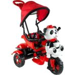 Baby Hope Babyhope 127 Little Panda Ebeveyn Kontrollü Tenteli Müzikli Tricycle Üç Teker Bisiklet - Kırmızı