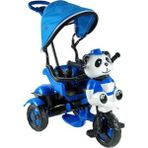 Baby Hope Babyhope 127 Little Panda Ebeveyn Kontrollü Tenteli Müzikli Tricycle Üç Teker Bisiklet - Mavi