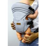 Baby Hugs Zero Plus Bel Destekli Her Yöne Kanguru Desenli Açık Gri