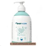 Baby İcon 500 ml Açık Mavi Saç ve Vücut Bebek Şampuanı