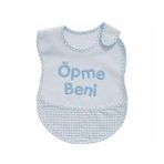 Baby Jem Lüks Mama Önlüğü Öpme Beni Mavi