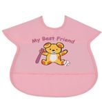 Baby Jem Muşamba Kollu Önlük-Pembe