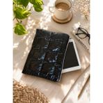 Baby Kangaroo 10-11 Inç Su Geçirmez Siyah Kapitone Desenli Tablet Kılıfı , Fermuarlı Tablet Çantası, Ipad Uyumlu Kılıf, Kitap Kılıfı