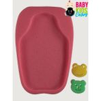 Baby Kids Colors Lüx Küvet Süngeri ve 2 Adet Yıkama Süngeri ( Katlanır Küvetler Için Uygun ) - Kırmızı - Yenidoğan