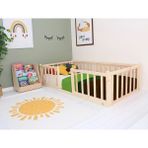 Baby Kinder Ahşap Montessori Bebek ve Çocuk Karyolası - 60 x 120 cm - Çam