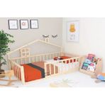 Baby Kinder Doğal Ahşap Montessori Bebek ve Çocuk Karyolası - 80 x 180 cm