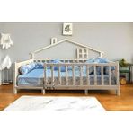 Baby Kinder Panorama Doğal Ahşap Montessori Bebek ve Çocuk Karyolası - 60 x 120 cm