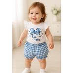 Baby Kız Bebek Şort Mavi - 18 Ay