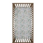 Baby Laurel Organics 70x130 70x120 cm Renkli Pink Lilies-Lastikli Çarşaf Takımı