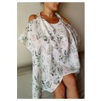 Baby Laurel Organics Soft Garden-organik Müslin Emzirme Örtüsü 65x100