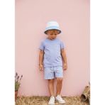 Baby Lory Kids Store Çizgili Şort Takım - Mavi Çizgili