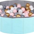 Baby Marine Katlanabilir Top Havuzu - Oyun Halısı + 150 Adet 5 Renk Top Hediye Mint