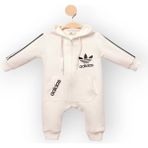 Baby Marka Addas Desen Kapşonlu Tulum Unisex 6-24 Ay - Ekru - 2 Yaş