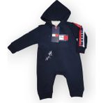 Baby Marka Tomm Desen Kapşonlu Tulum Unisex 6-24 Ay - 2 Yaş - Lacivert