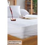 Baby Meva Pamukkale Alez Mikro Fitted Sıvı Geçirmez Yatak Koruyucu Alez (10 Farklı Ebat) - 180 x 200 cm - Beyaz