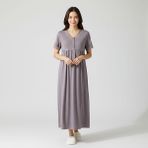 baby mom Anne Gecelik Düğmeli Modelli Yaka Short Sleeve - Pudra