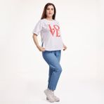 Baby Mom Anne Giyim Denim Reçme Paça Mavi Hamile Pantolon