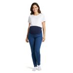 baby mom Anne Hamile Denim Pantolon Reçme - İndigo