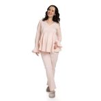 baby mom Baby Mom Anne Pijama Takımı V Yaka Uzun Paça Uzun Kol