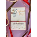 Baby Moments 18 Adet Doğum Günü Davetiyesi Bileklikli Küçük Prens Desenli Davetiye