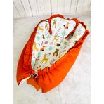 Baby Nest Orman Fırfırlı Ortopedik Çift Taraflı Bebek Yatağı Anne Yanı Bebek Yatağı