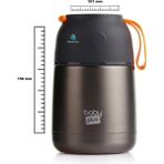Baby Plus Baby & Plus Vakumlu Çift Taraflı Bebek Mama Saklama Termosu 450ML - 120 ml - Kahverengi