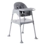 baby plus Multi Portatif Mama Sandalyesi 3’ü 1 Arada 6 Ay - Yaş 15 Kg Gri