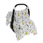 baby plus Müslin Ana Kucağı Ev Tipi Örtüsü - Dinozor Desenli