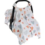 Baby Plus Müslin Ana Kucağı Örtüsü - Beyaz - Gümüş