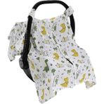 Baby Plus Müslin Ana Kucağı Örtüsü - Sarı - Beyaz