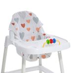 baby plus Müslin Mama Sandalyesi Minderi - Kalp Desenli