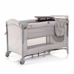 baby plus Safe Nest 60x120 cm Anne Yanı Ara Katlı Park Yatak - Grey