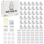 BABY PROOF ME 36 adet manyetik dolap kilidi, çocuk güvenliği için, 9 anahtarlı, 3M yapıştırıcı, kolay kurulum, bebek koruma kilidi, dolaplar ve çekmeceler için manyetik kilitler
