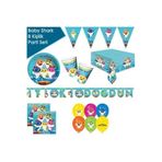 Baby Shark Doğum Günü Parti Seti 8 Kişilik Baby Shark Parti Seti