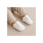 Baby Shez Beyaz Rahat Yumuşak Yenidoğan Bebek Patik Ayakkabı 17-18-19