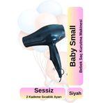 BABY SMALL 2 Kademeli Bebek ve Çocuk Sac Kurutma makinesi Sessiz Çaliştırma C / F 1000 W 50 Hz / 60 Hz Siyah 2