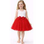 Baby Smile Babysmile Kız Çocuk Tütü Etek - Kabarık Prenses Model Kostüm Eteği - Kırmızı - 3 Yaş